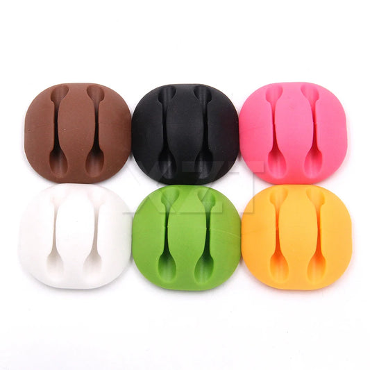 1Pcs Cable Clip Desk Tidy Organiser Wire Lead USB Charger Mouse Organizer Holder New Hot Sale