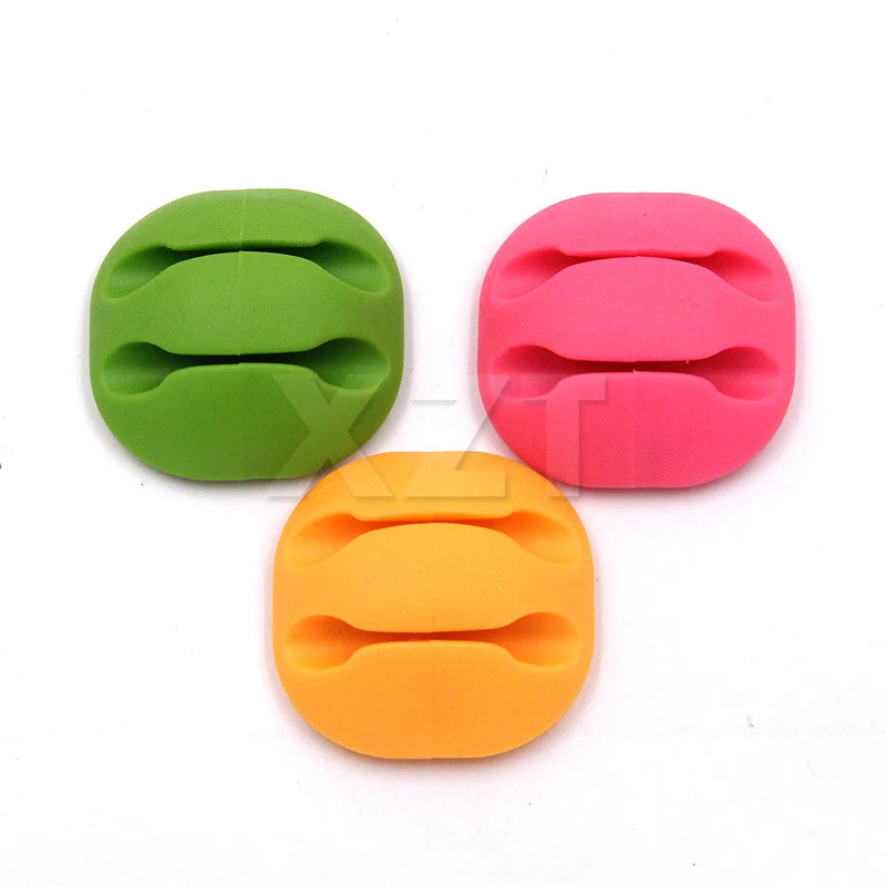 1Pcs Cable Clip Desk Tidy Organiser Wire Lead USB Charger Mouse Organizer Holder New Hot Sale